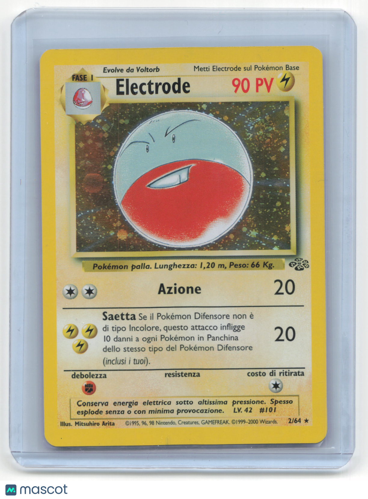 1999 Pokemon TCG Electrode Jungle #2/64 Italian Lightly Played Swirl