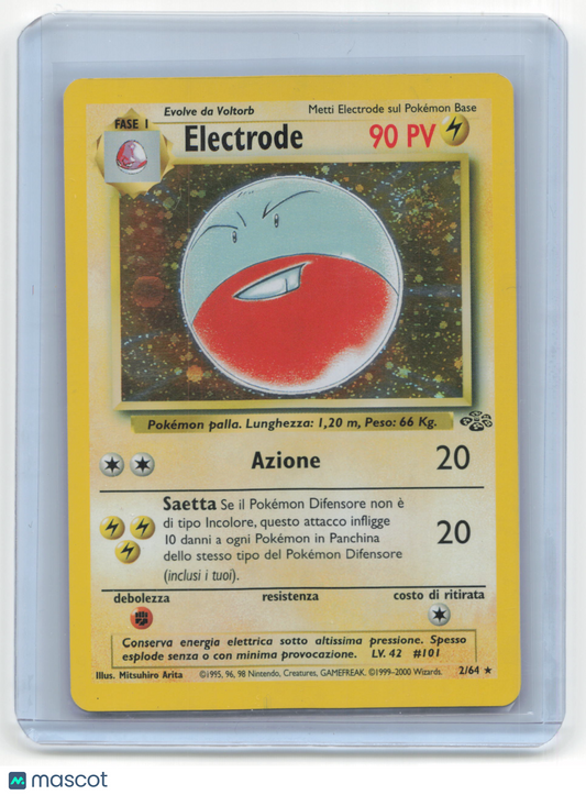 1999 Pokemon TCG Electrode Jungle #2/64 Italian Lightly Played Swirl