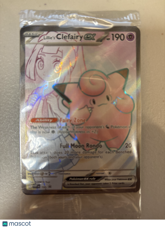 2025 Pokemon TCG Lillie's Clefairy EX Journey Together #SVP 195 Sealed Promo