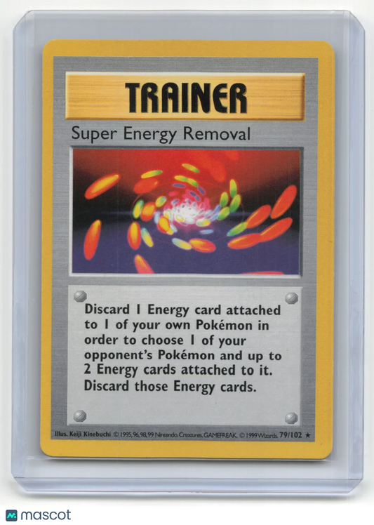 1999 Pokemon Super Energy Removal Base Set #79/102 Light Played Shadowless - Papa Joey's Collectibles