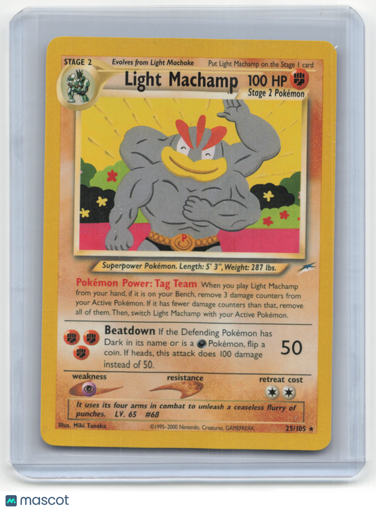 2002 Pokemon TCG Light Machamp Neo Destiny #25/105 Lightly Played Basic