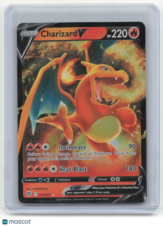2022 Pokemon Charizard V Brilliant Stars #17/172 Near Mint