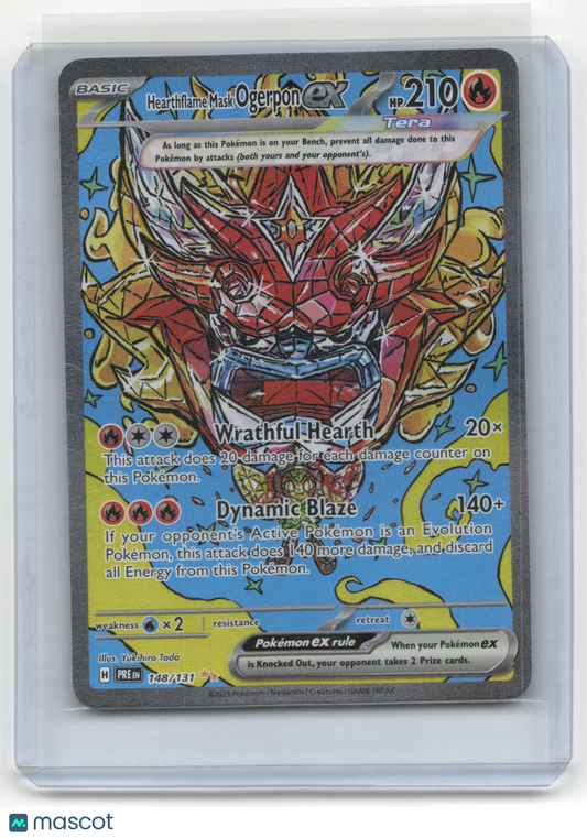 2025 Pokemon TCG Hearthflame Mask Ogerpon ex Prismatic Evolutions #148/131