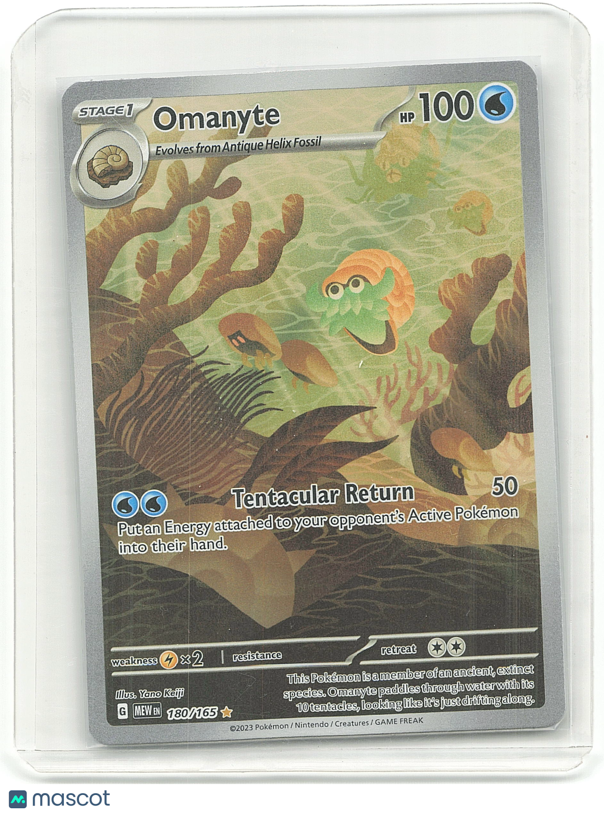 Pokemon Omanyte 2023 Pokemon #38/165