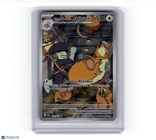2025 Pokemon Team Rocket's Raticate Destined Rivals Illustration Rare #202 NM
