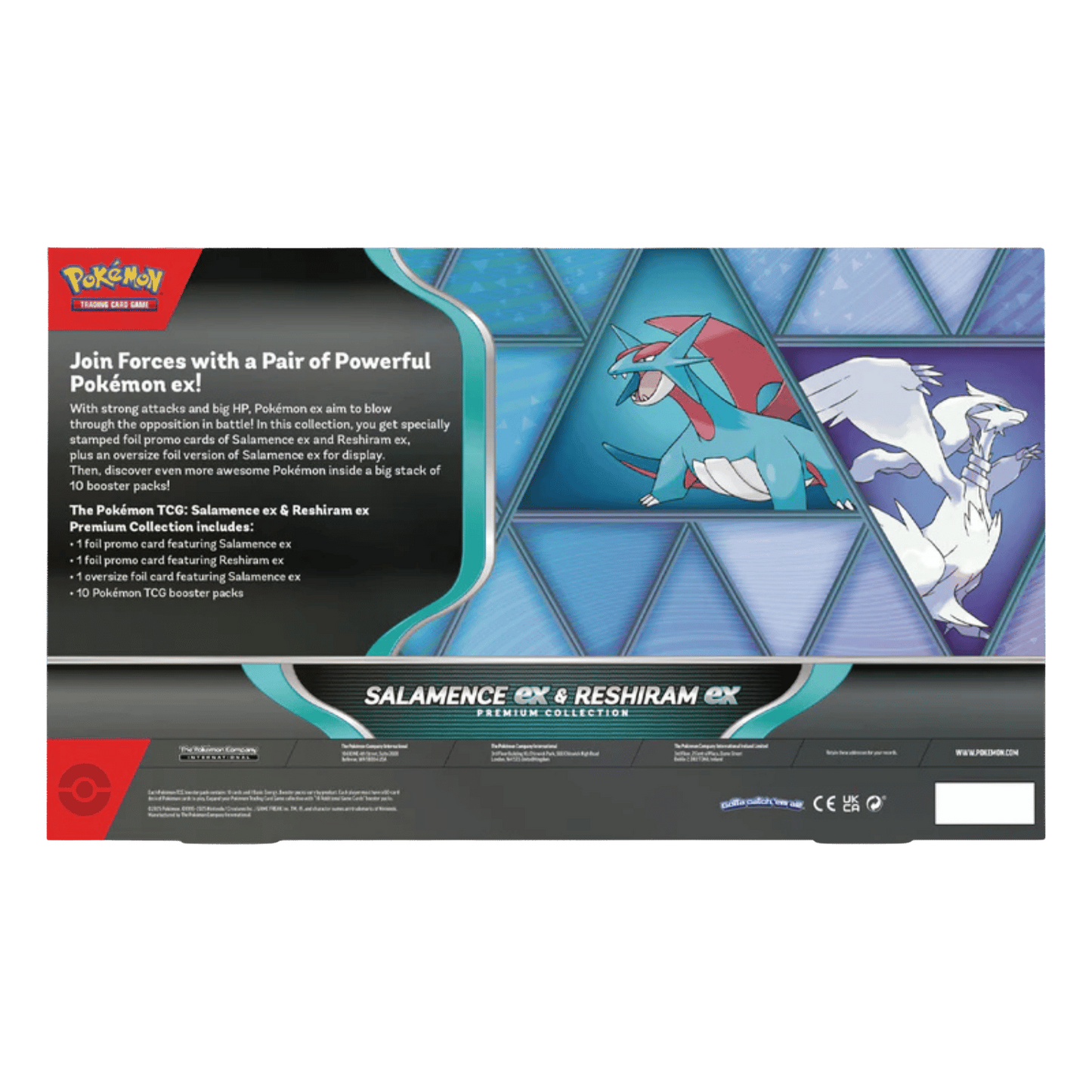 2025 Pokémon Salamence ex & Reshiram ex Premium Collection