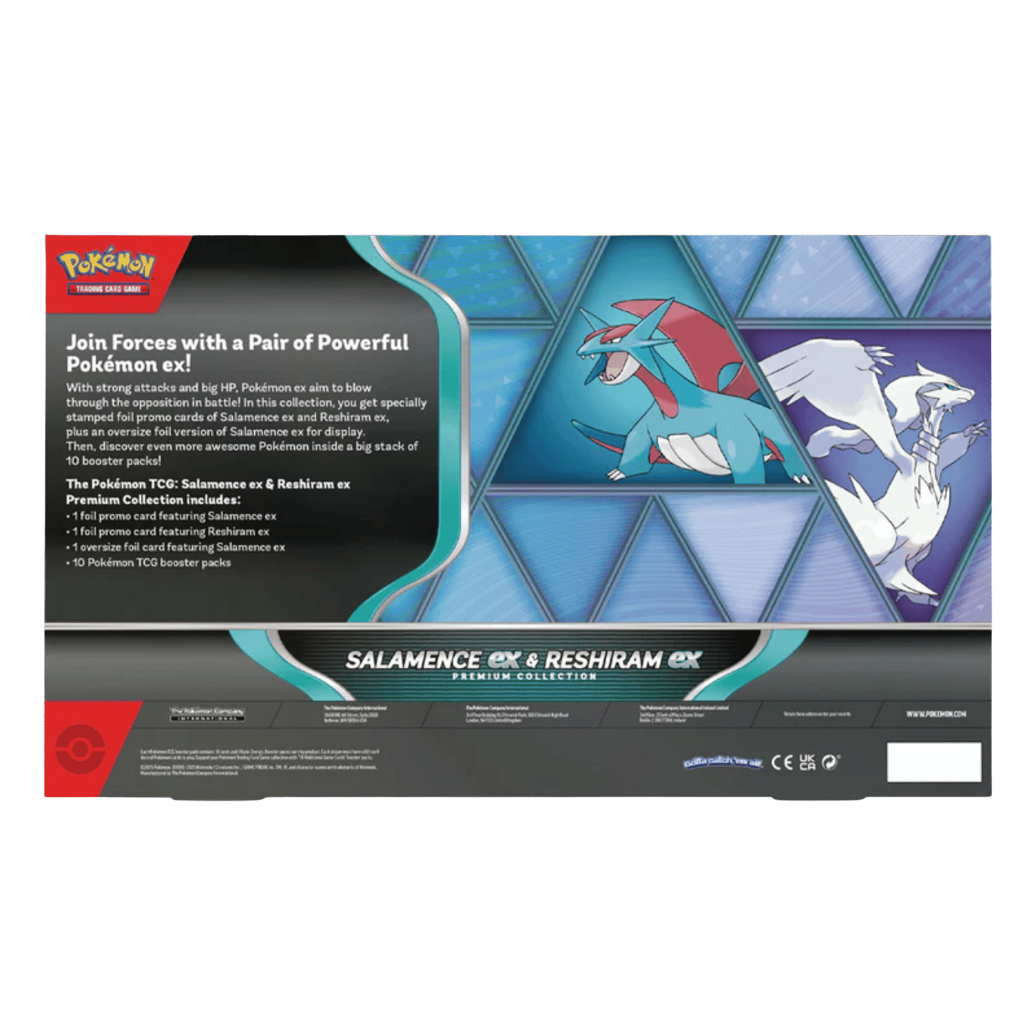 2025 Pokémon TCG: Salamence ex & Reshiram ex Premium Collection