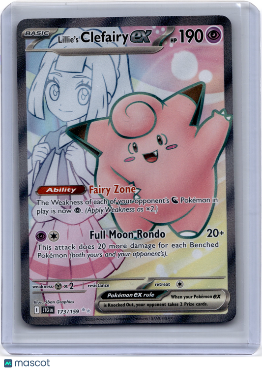 2025 Pokemon TCG Lillie's Clefairy EX Journey Together #173/159