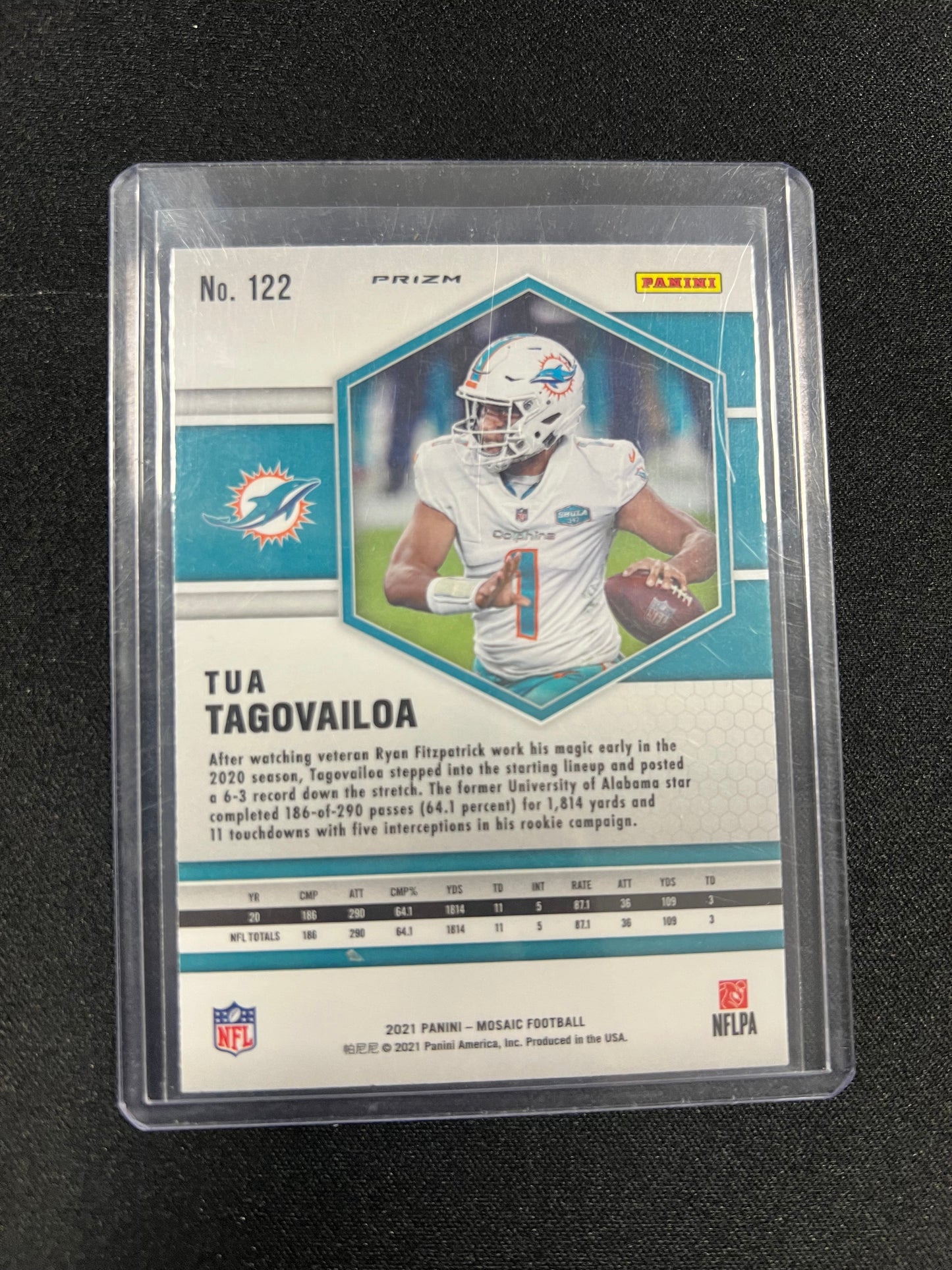 22021 Panini Mosaic Football Tua Tagovailoa Genesis #122