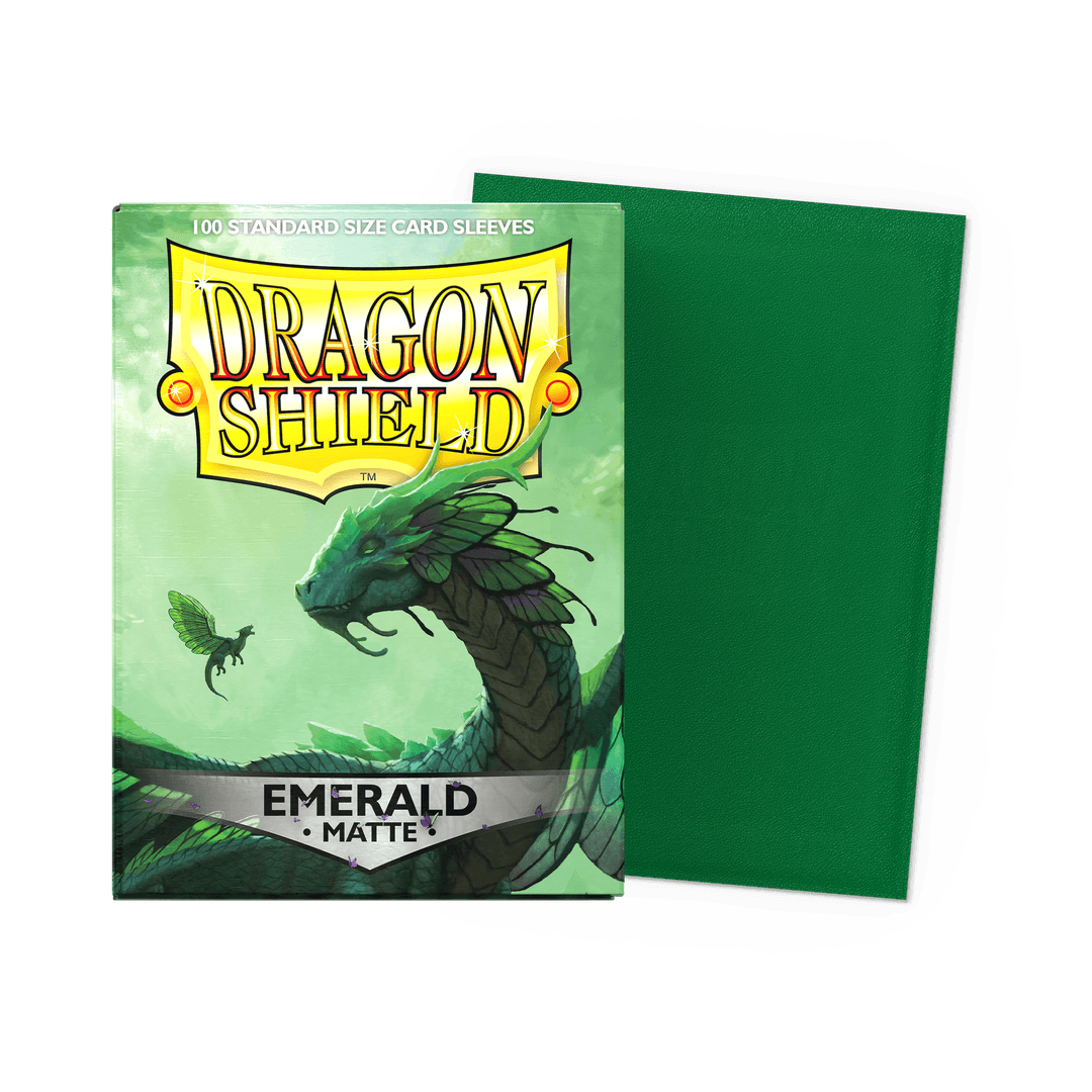 Dragon Shield Standard 20 Pt. Emerald Matte Card Sleeves