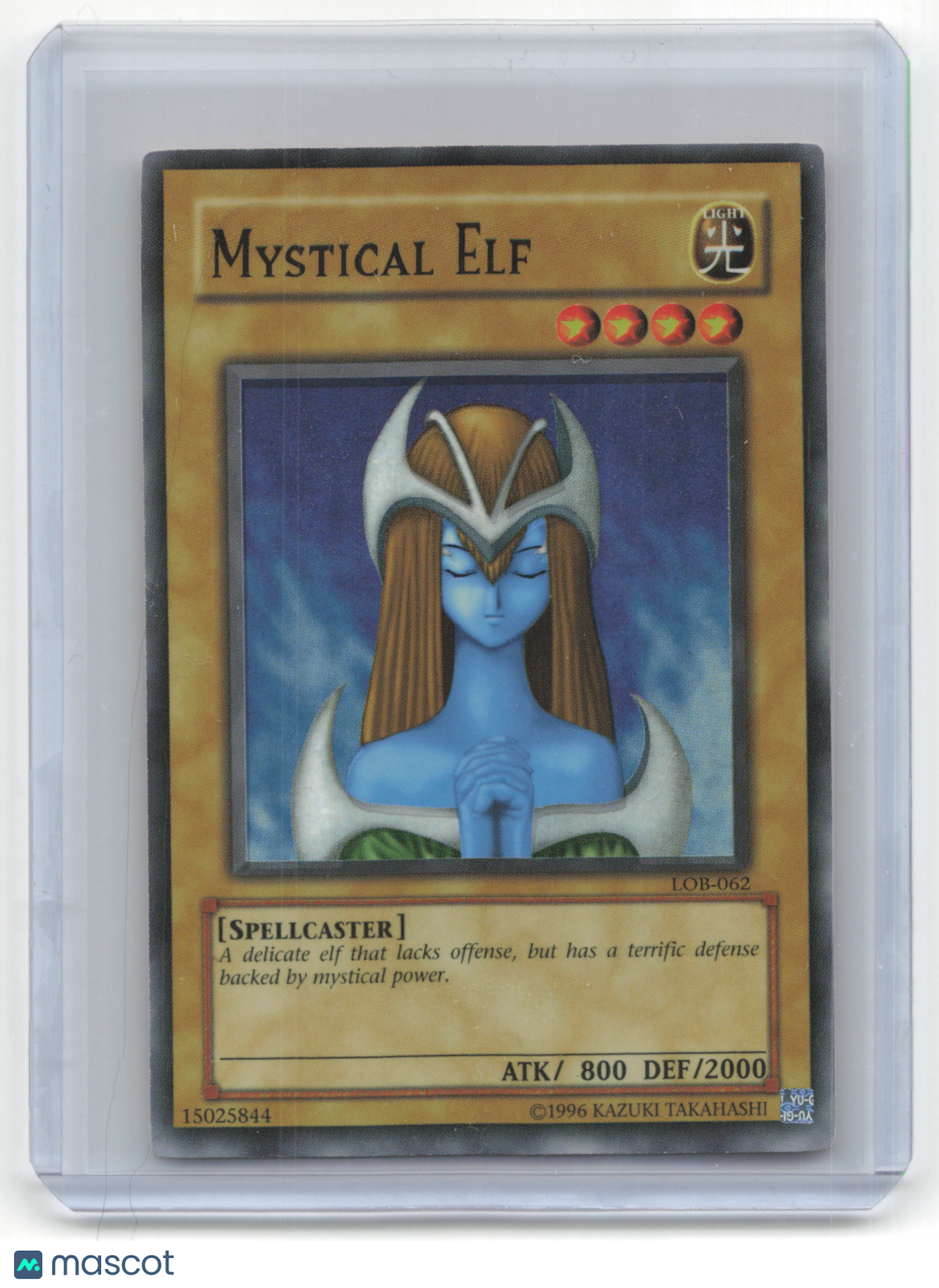 2002 Yu-Gi-Oh! Mystical Elf Legends of Blue Eyes #LOB-062 SR