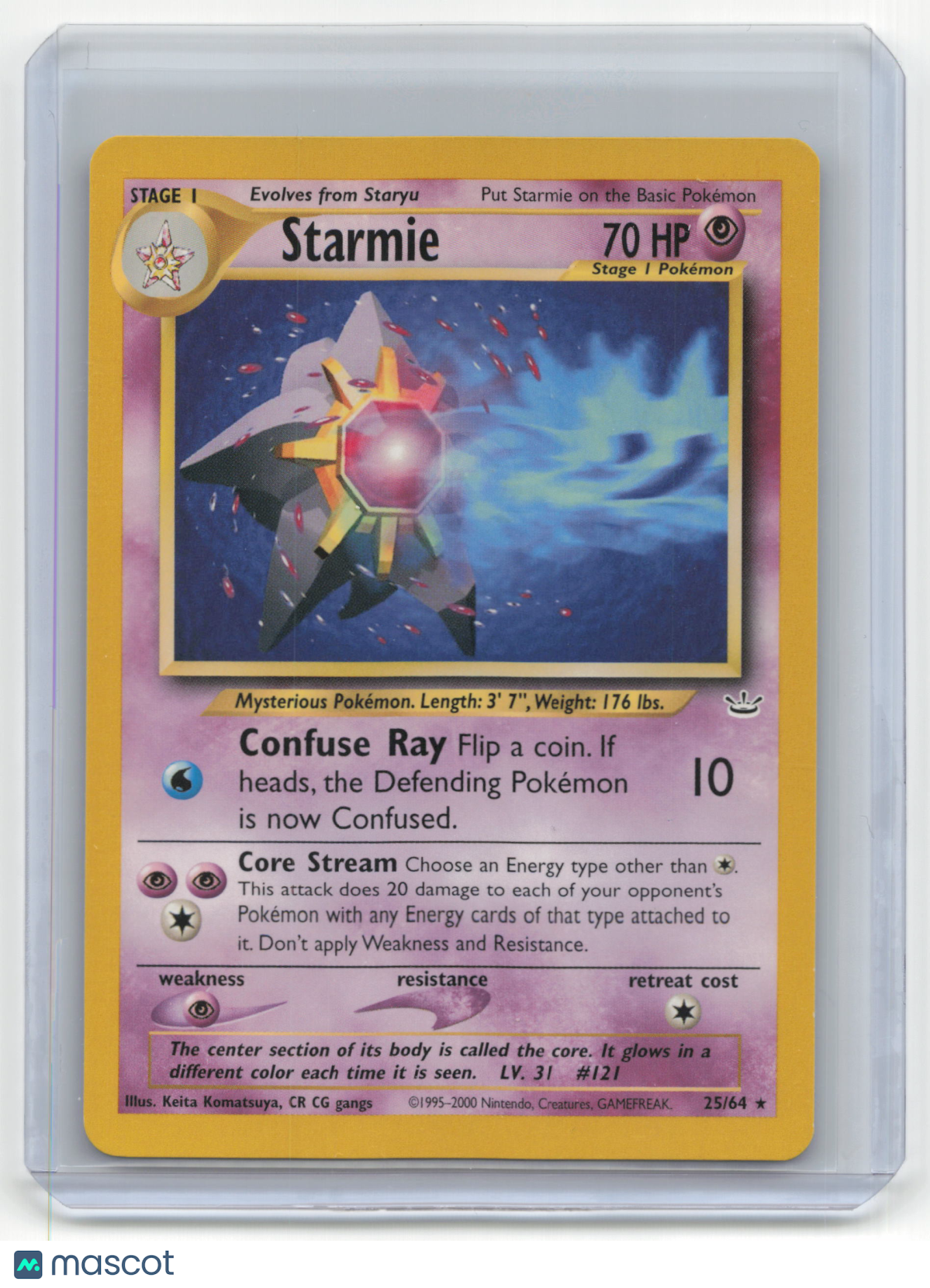 2000 Pokemon TCG Starmie Neo Revelation #25/64