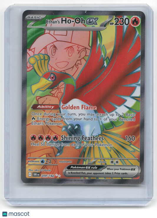 2023 Pokemon Ethan's Ho-Oh EX Destined Rivals #209/182 Near Mint FA