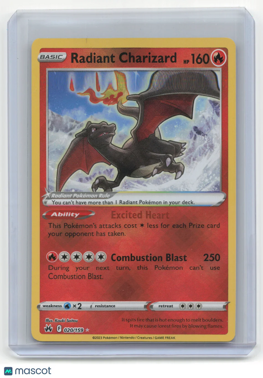 2023 Pokemon Radiant Charizard Crown Zenith #020/159 - Papa Joey's Collectibles