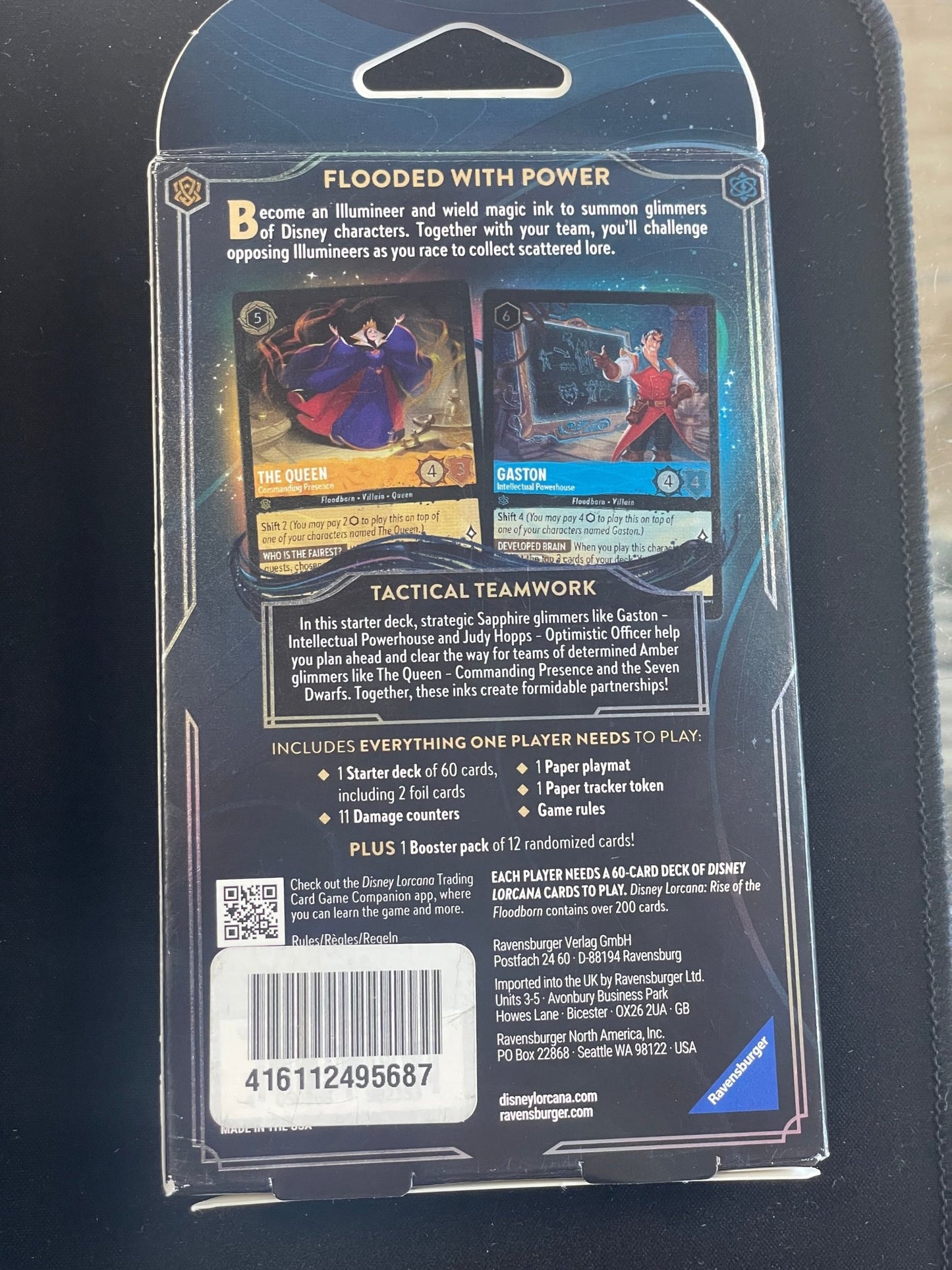 Disney Lorcana Rise of the Floodborn Amber/Sapphire Starter Deck