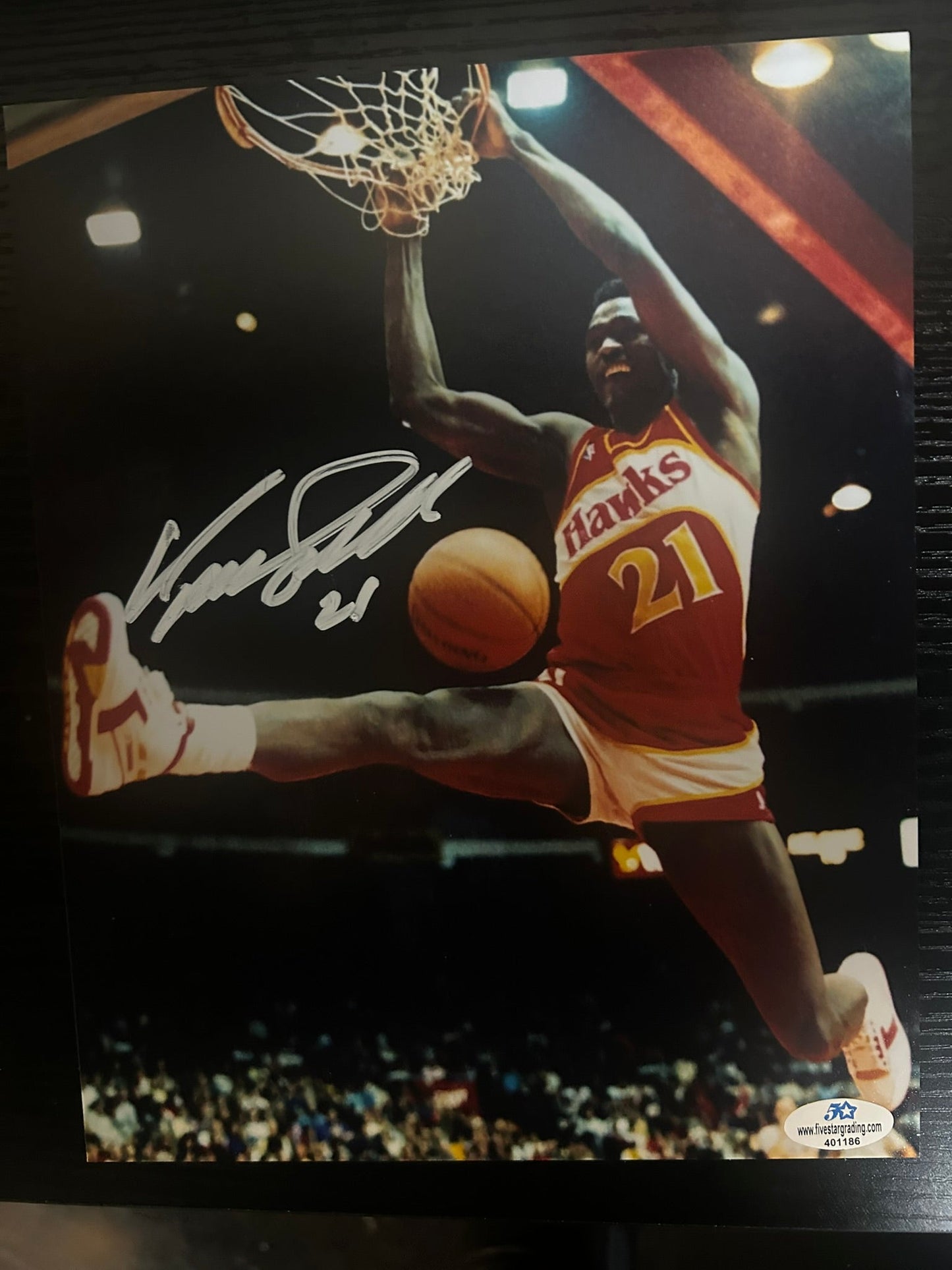 Dominique Wilkins Atlanta Hawks Signed Photo w/COA