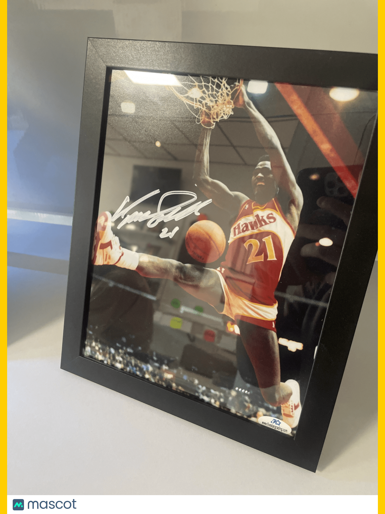 Dominique Wilkins Signed Photo w/COA