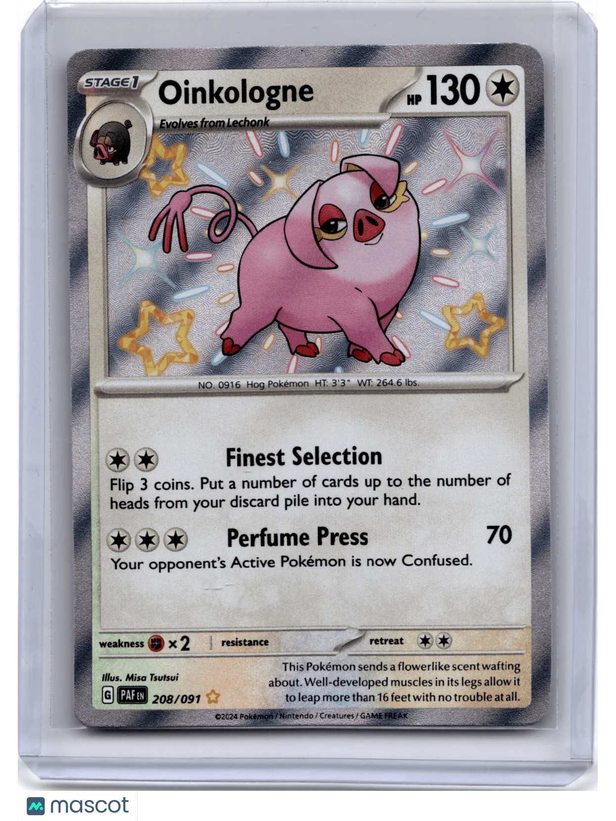 2024 Pokemon TCG Oinkologne Paldean Fates #208/091 - Papa Joey's Collectibles