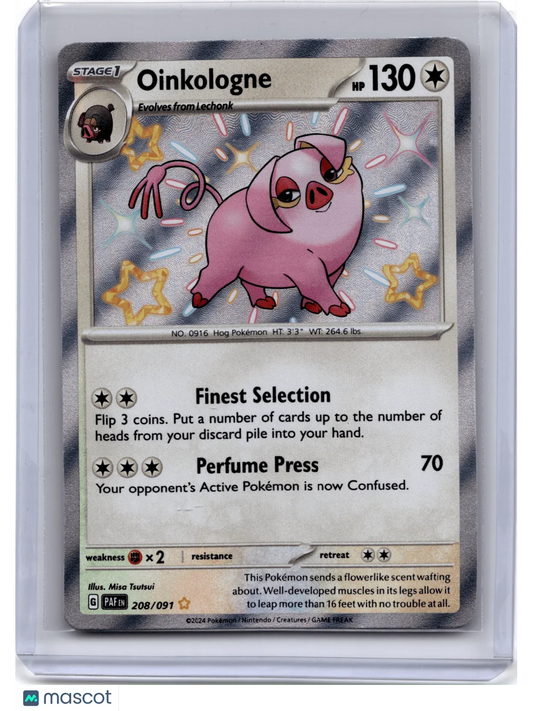 2024 Pokemon TCG Oinkologne Paldean Fates #208/091 - Papa Joey's Collectibles