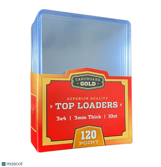 Carboard Gold Standard 120 Pt. Clear 3" x 4" Toploader 10 ct.