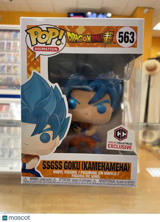 Funko Dragon Ball Super SSGSS Goku (Kamehameha) #563 (VG) CC Exclusive, Metallic