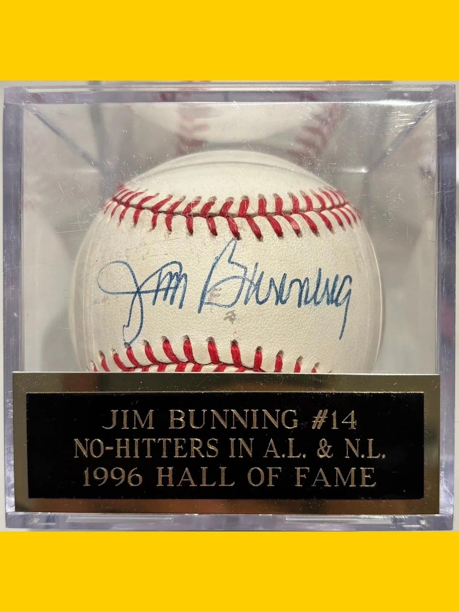 Jim Bunning Detroit Tigers Signed Baseball Ball - Papa Joey's Collectibles