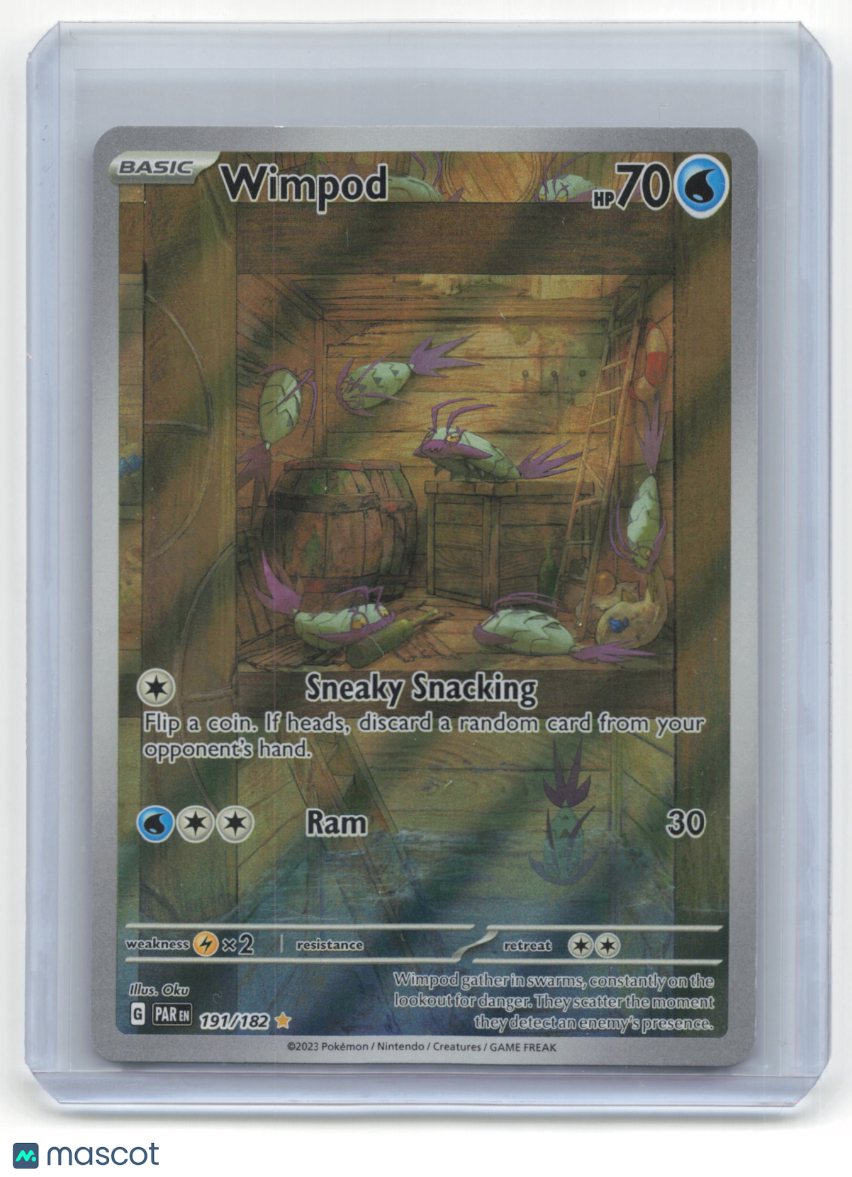 2023 Pokemon Wimpod Paradox Rift #191/182 Near Mint