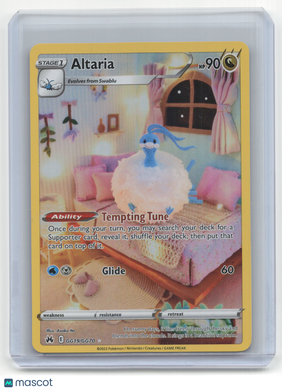 2023 Pokemon Altaria Crown Zenith: Galarian Gallery #GG19/GG70 Near Mint