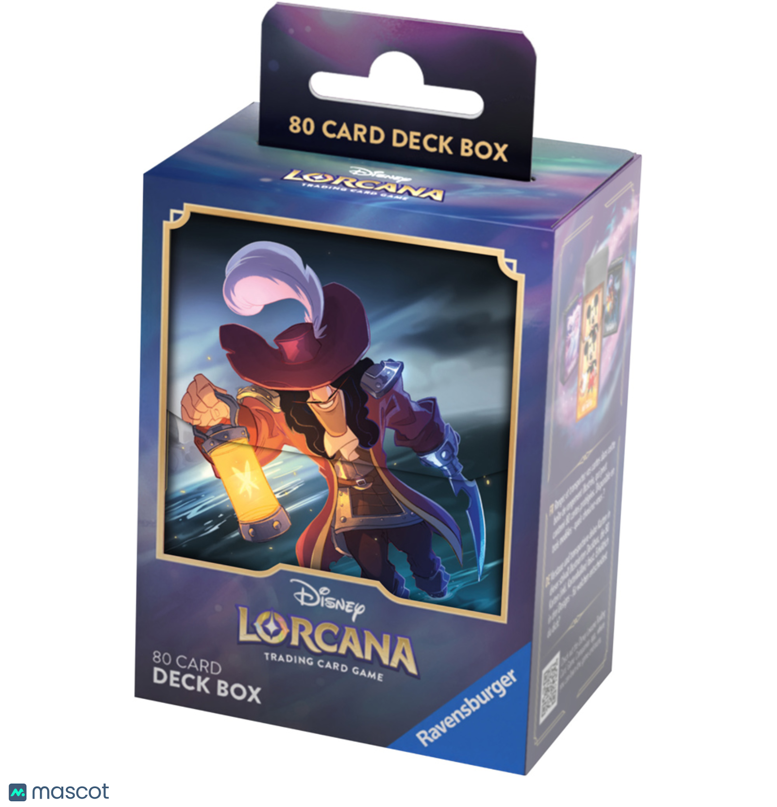 Disney Lorcana TCG Captain Hook, Forceful Duelist Deck Box