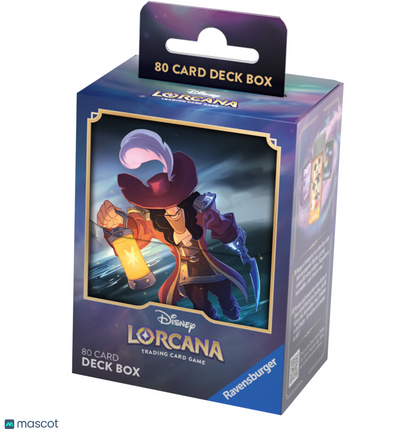 Disney Lorcana TCG Captain Hook, Forceful Duelist Deck Box