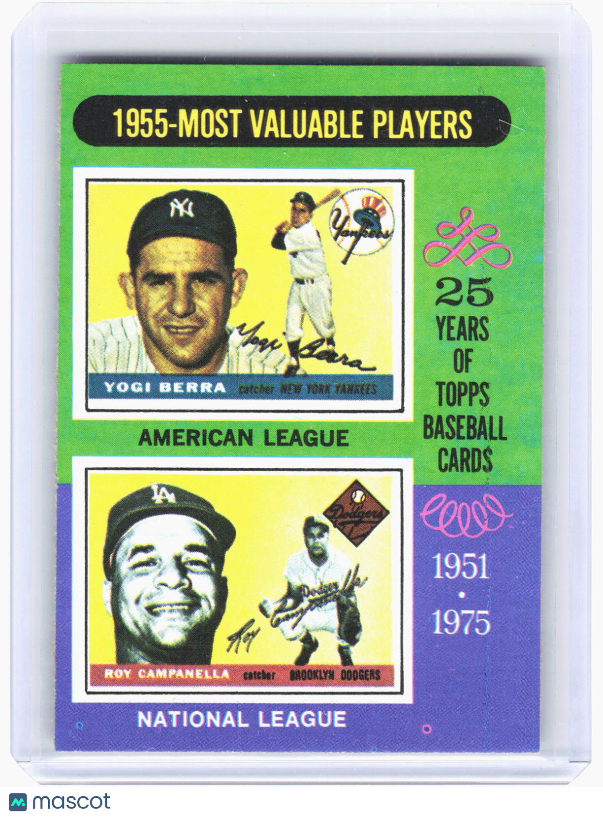 Topps 1975 Topps Baseball—1955 - Most Valuable Players #193 —Very Good