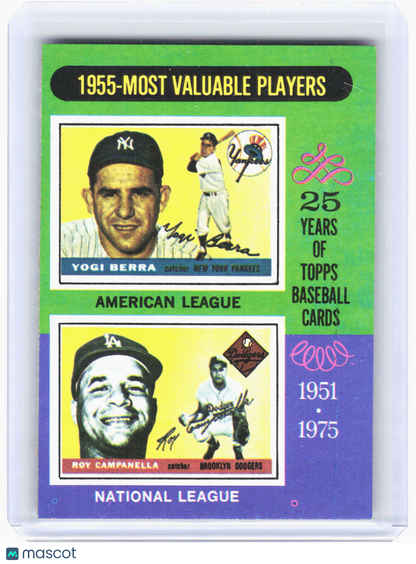 Topps 1975 Topps Baseball—1955 - Most Valuable Players #193 —Very Good