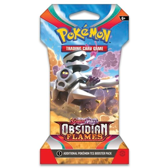 2023 Pokemon Scarlet & Violet Obsidian Flames Sleeved Booster Pack