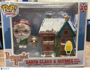 Funko Santa Clause & Nutmeg with House # Good