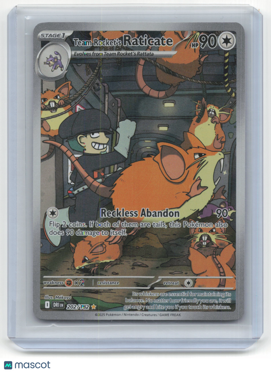 2025 Pokemon Team Rocket's Raticate Destined Rivals #202/182