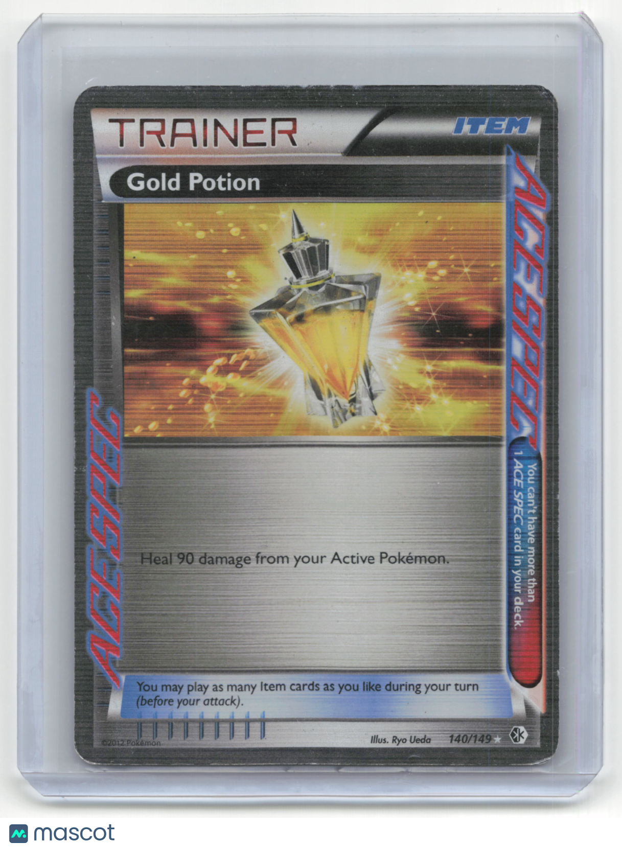 2012 Pokemon TCG Gold Potion Boundaries Crossed #140/149 Heavy Played