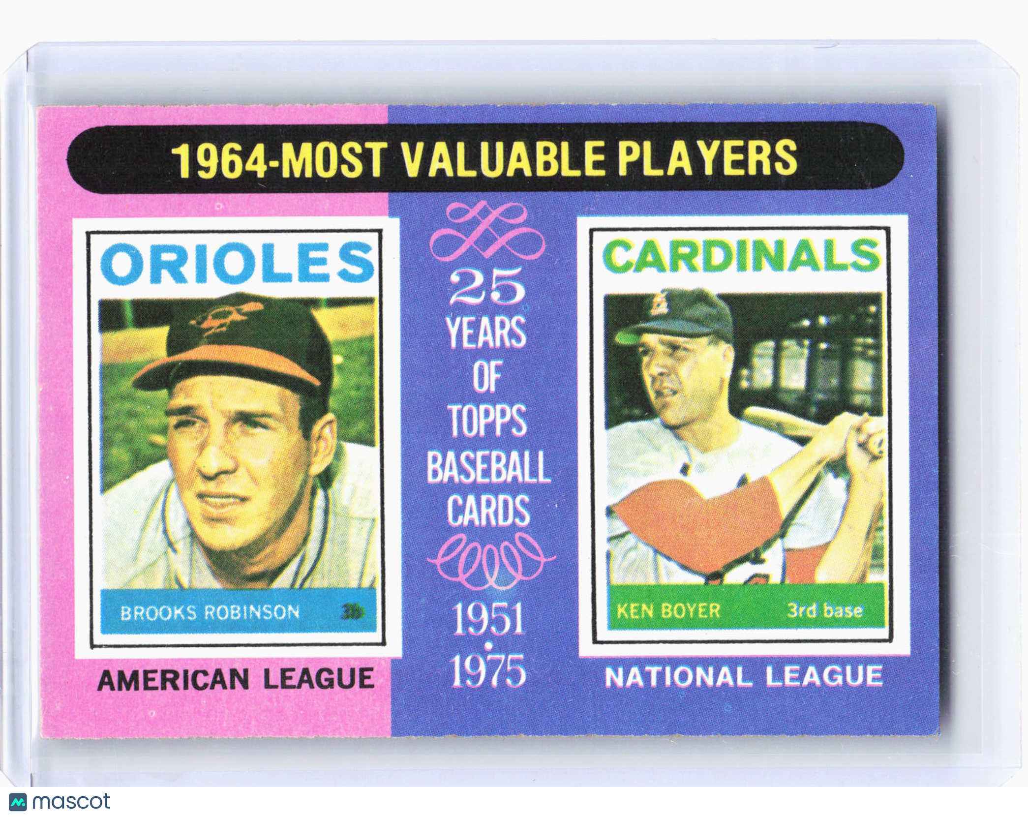 1975 Topps Baseball—1964 Most Valuable Players #202 —Very Good
