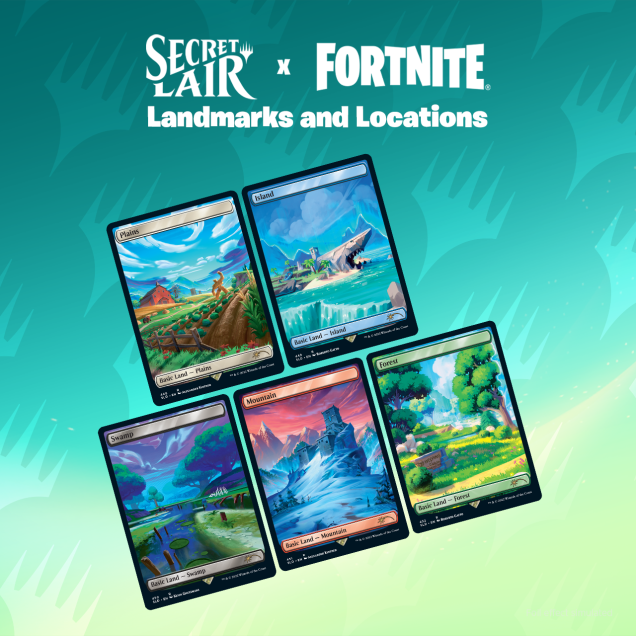 2022 Magic:TG Secret Lair x Fortnite: Landmarks and Locations (Non-Foil Edition)