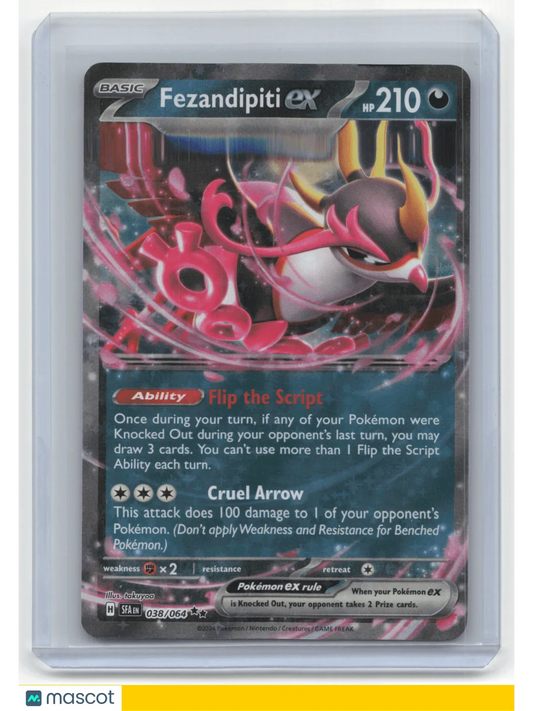 2024 Pokemon Fezandipiti ex Shrouded Fable #038/064 - Papa Joey's Collectibles