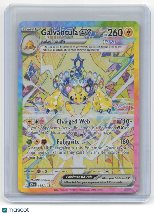 2024 Pokemon TCG Galvantula EX Stellar Crown #168/142