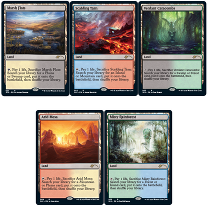 2020 Magic: The Gathering Secret Lair: Ultimate Edition The Enemy Fetch Lands