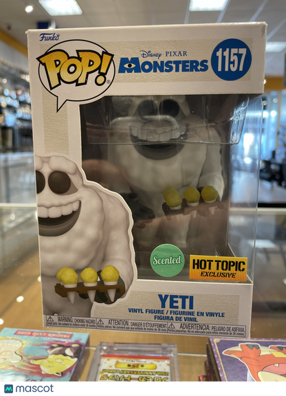 Funko Disney, Pixar Monsters, Inc. Yeti #1157 (VG) Hot Topic Exclusive, Scented