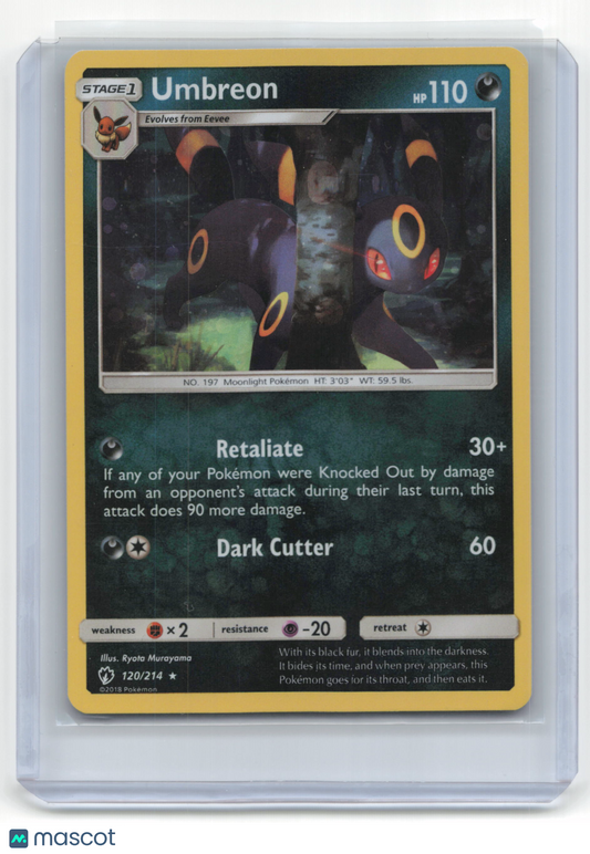 2019 Pokemon TCG Umbreon Lost Thunder #120/214