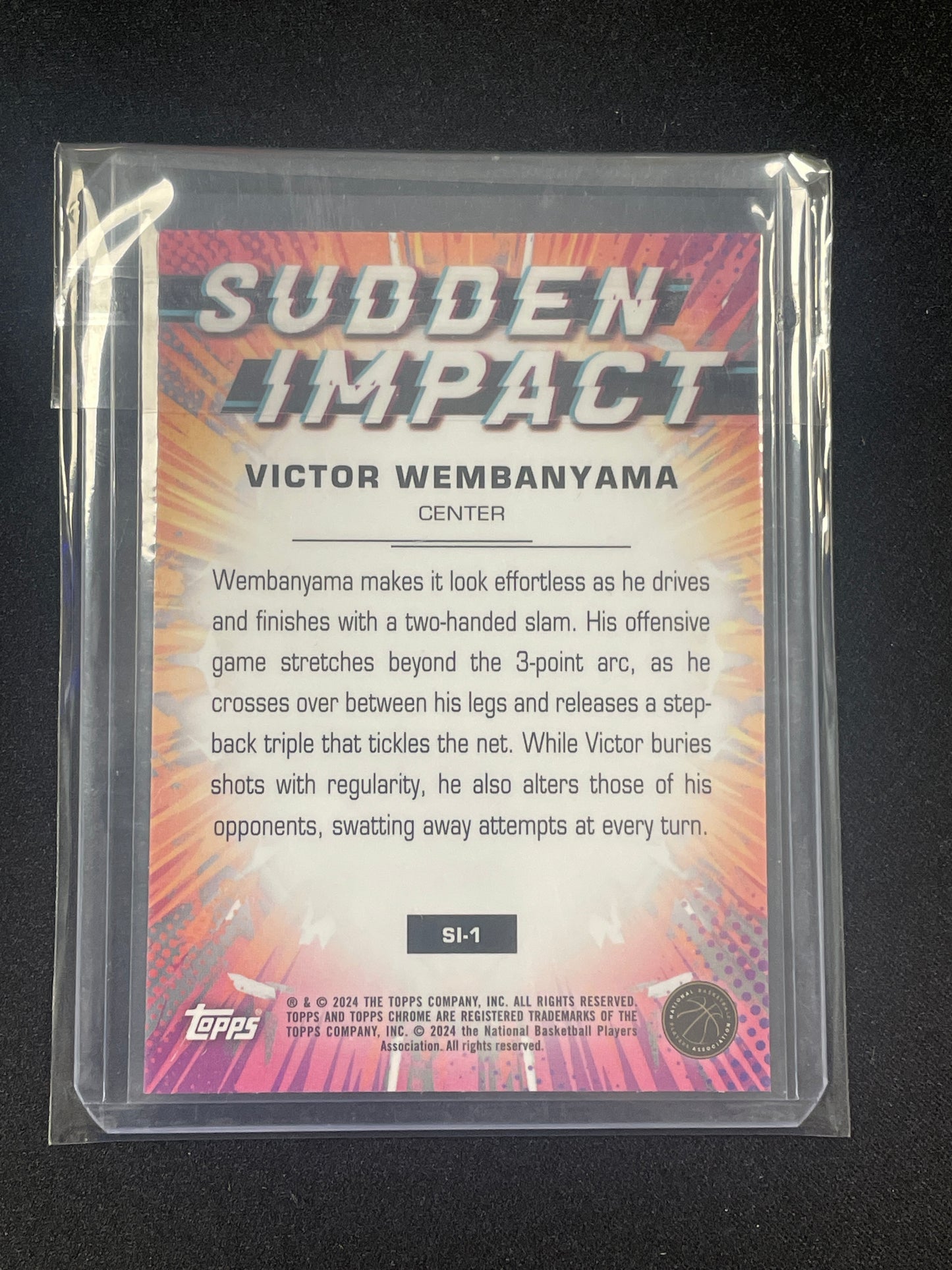 Chrome Basketball Victor Wembanyama Sudden Impact #SI-1