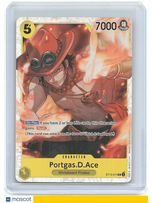 2023 One Piece Card Game Portgas D. Ace #ST13-011 - Papa Joey's Collectibles