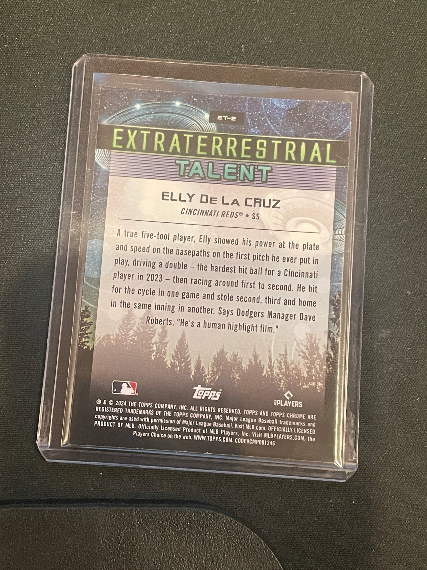 2024 Topps Chrome Baseball Elly De La Cruz Extraterrestrial Talent #ET-2