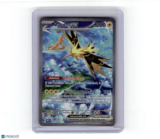 2023 Zapdos EX Pokemon 151 Special Illustration Rare Holo #202/165 Near Mint