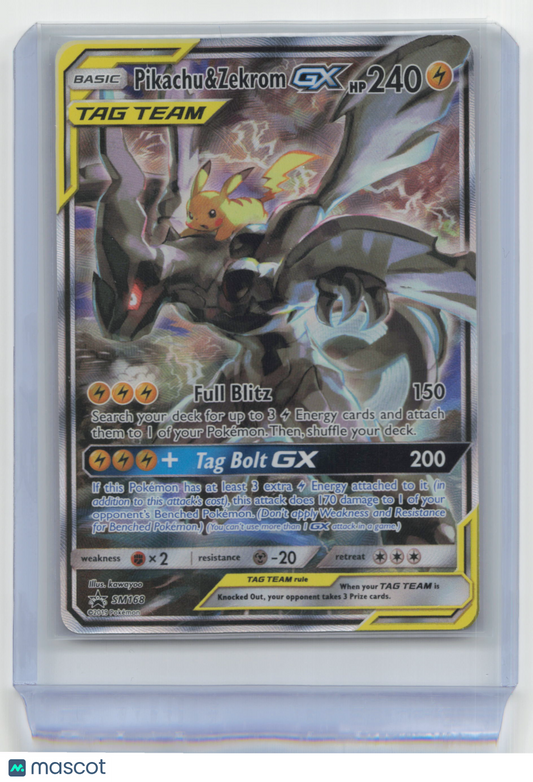 2019 Pokemon Pikachu & Zekrom GX Sun & Moon #SM168 Lightly Played