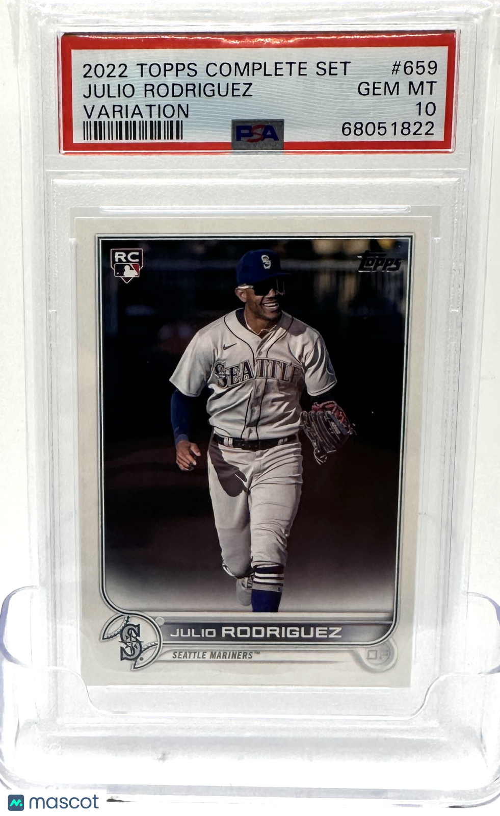 2022 Topps Complete Set Baseball—Julio Rodriguez #659 Variation —PSA 10