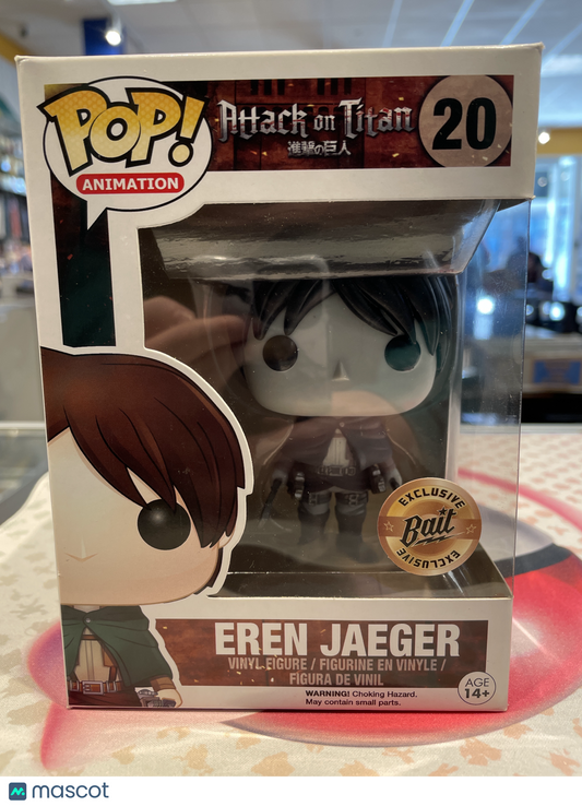 Funko Attack on Titan: Eren Jaeger #20 (Good) Bait Exclusive, Black & White - Papa Joey's Collectibles